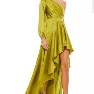 MAC DUGGAL IEENA high-low one-shoulder gown